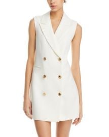 FRENCH CONNECTION Whisper Sleeveless Tux Mini Dress Bloomingdales at Bloomingdales