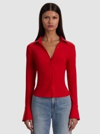 FREYA BUTTON DOWN TOP at Alice + Olivia