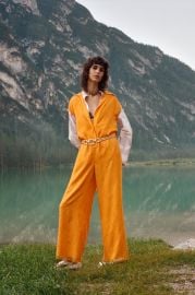 FULL LENGTH JACQUARD JUMPSUIT - Orange   United States at Zara