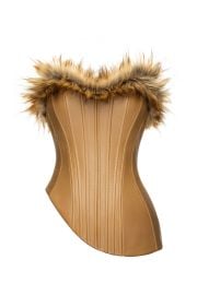 FUR DETAIL CORSET - Aleksandre Akhalkatsishvili at Aleksandre Akhalkatsishvili