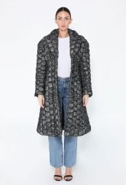FW 2022 Black Rose Lace Coat - Comme des Garons ReSee at Resee