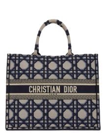 FWRD Renew Dior Book Tote Bag in Black FWRD at FWRD