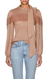 Fabia Cashmere-Blend Tieneck Sweater at Barneys