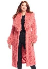 Fabulous Furs Faux Fur Fri Yay Coat in Bubblegum at Nordstrom