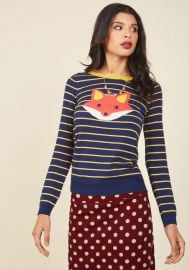 Face the Fox Sweater at ModCloth