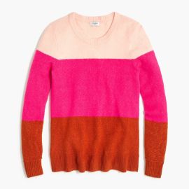 Factory Colorblock Crewneck Sweater In Extra-soft Yarn For Women at J. Crew