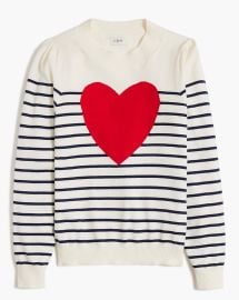 Factory Puff-sleeve Heart Sweater For Women at J. Crew