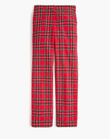 Factory Tartan Crop Straight Pant For Women at J. Crew