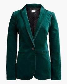 Factory Velvet One-button Blazer For Women at J. Crew Factory