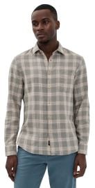 Faherty Hunting Island Shirt Shore Sage Plaid L at Shopbop