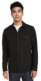 Faherty Legend Sweater Shirt Heathered Black Twill XL at Shopbop