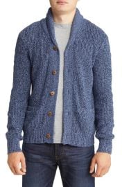 Faherty Marled Organic Cotton Cashmere Cardigan at Nordstrom