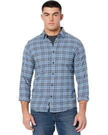 Faherty Movement Featherweight Twill in Blue Ash Plaid at Zappos