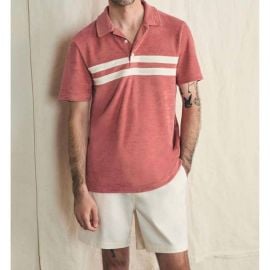 Faherty Shirts New Faherty Cabana Terry Polo In Faded Flag Poshmark at Poshmark