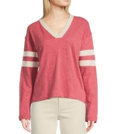 Faherty Sunwashed Crew Neck Long Sleeve Stripe Top Dillardx27s at Dillards
