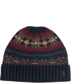 Fair Isle Beanie Knit Hat at eBay