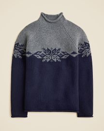 Fair Isle Rollneck Sweater In Lambswool For Men JCrew at J. Crew