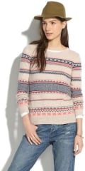 Fair Isle Striped Sweater at Madewell