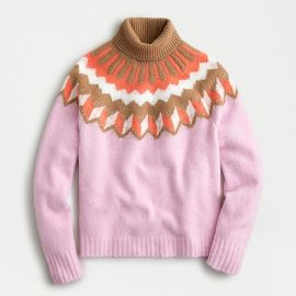 Fair Isle Turtleneck Sweater  at J.Crew