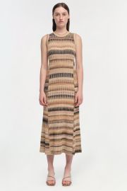 Fairfax SL Dress - Army Green Multi SIMKHAI at Simkhai