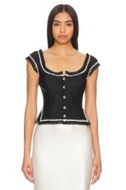 Fait Par Foutch Adeline Top In Noir at Revolve