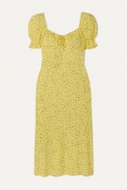 Faithfull The Brand - Evelyn floral-print crepe midi dress at Net A Porter