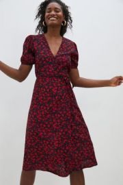 Faithfull Uma Wrap Midi Dress at Anthropologie