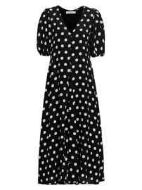 Faithfull the Brand Le Dsert La Torre Polka Dot Midi Dress  SaksFifthAvenue at Saks Fifth Avenue