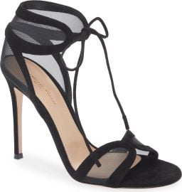 Falene Mesh & Suede Stiletto Sandal at Nordstrom