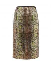 Fantasia Sequinned Snake-Pattern Pencil Skirt by No.21 at Matches