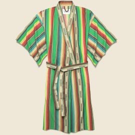 Far West Green El Cosmico Kimono Robe at Stag