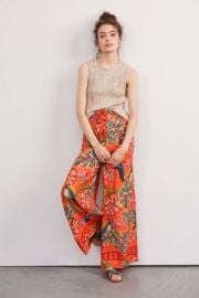 Farm Rio Birdie Wide-Leg Pants at Anthropologie