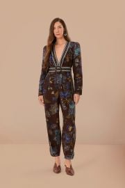 Farm Rio Floral print cotton voile jumpsuit at Farm Rio