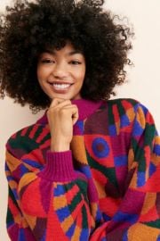 Farm Rio Graphic Toucans Sweater at Anthropologie