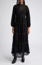 Farm Rio Long Sleeve Guipure Lace Maxi Dress at Nordstrom