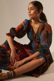 Farm Rio Puff Sleeve Maxi Dress at Anthropologie