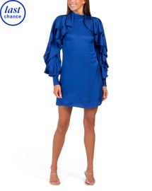 Farm Rio Ruffled Long Sleeve Mini Dress at Marshalls