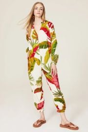 Farm Rio Spring Forest Jumpsuit at Rent the Runway