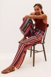 Farm Rio Striped Wide Leg Pants2 at Anthropologie