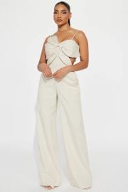 Fashion Nova Follow The Petals Linen Jumpsuit at Fashion Nova