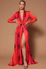 Fashion Nova Gabriella Long Sleeve Maxi Dress at Fashion Nova