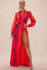 Fashion Nova Gabriella Long Sleeve Maxi Dress at Fashion Nova