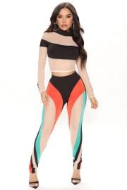 Fashion Nova Hot Commodity Mesh Legging Set at Fashion Nova