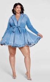 Fashion to Figure x Patrick Starrr Denim Dress at Fashion to Figure