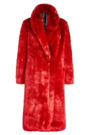 WornOnTV: Fallon’s red fur coat on Dynasty | Elizabeth Gillies ...