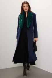 Faux Fur Collar Coat by Marina Moscone x RTR Rent the Runway at Rent the Runway