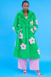 Faux Fur Long Coat at Jayley