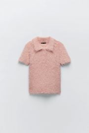 Faux Fur Polo Shirt by Zara at Zara