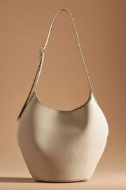 Faux Leather Bucket Tote at Anthropologie