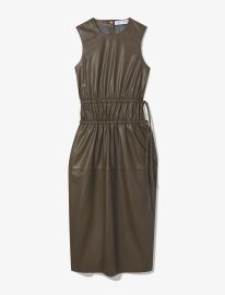 Faux Leather Drawstring Dress Proenza Schouler at Proenza Scouler